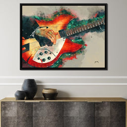 Tom Petty's Electric Guitar - Abraham Szomor - NicheCanvas