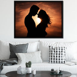 Couple by the Sunset - NicheCanvas