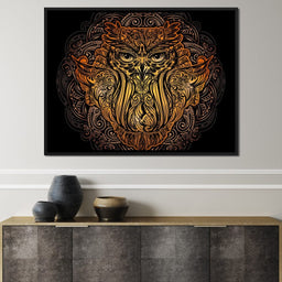 Golden Owl - NicheCanvas