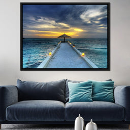 Maldivian Sunset - NicheCanvas