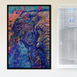 Blue Elephant - NicheCanvas