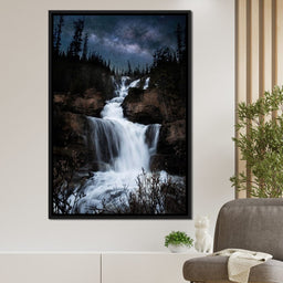 Milky Way Waterfall - Lucas Moore - NicheCanvas