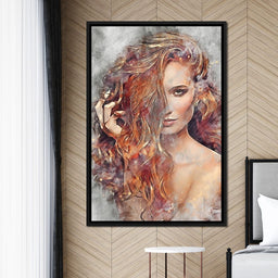 Girl Watercolor 2 - Mateo - NicheCanvas