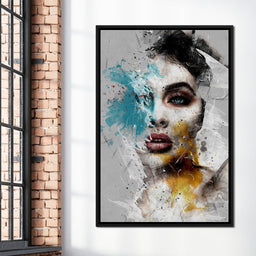 Mixart Female Portrait - Johanjjf - NicheCanvas