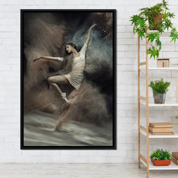 Ballet Dancer in the Desert - NicheCanvas