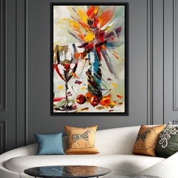 Wine & Flowers - NicheCanvas