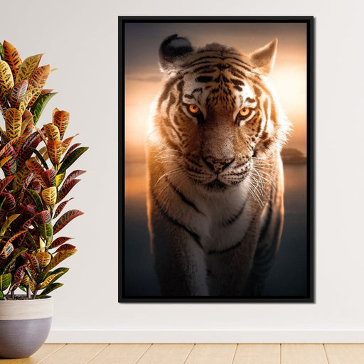 Tiger Orange Eyes - Zenzdesign Canvas Print