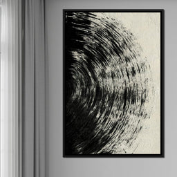 Abstract Black Circle - Evgeny Vetrov - NicheCanvas