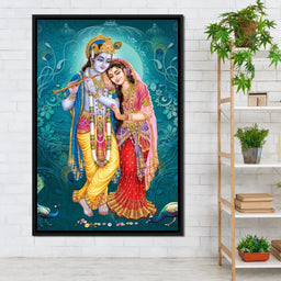 Radha & Krishna Couple - NicheCanvas