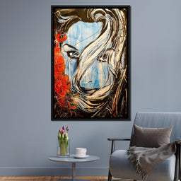 Blue Girl - NicheCanvas