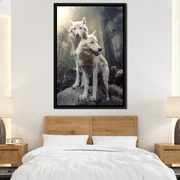 Double Wolves - Zenzdesign - NicheCanvas