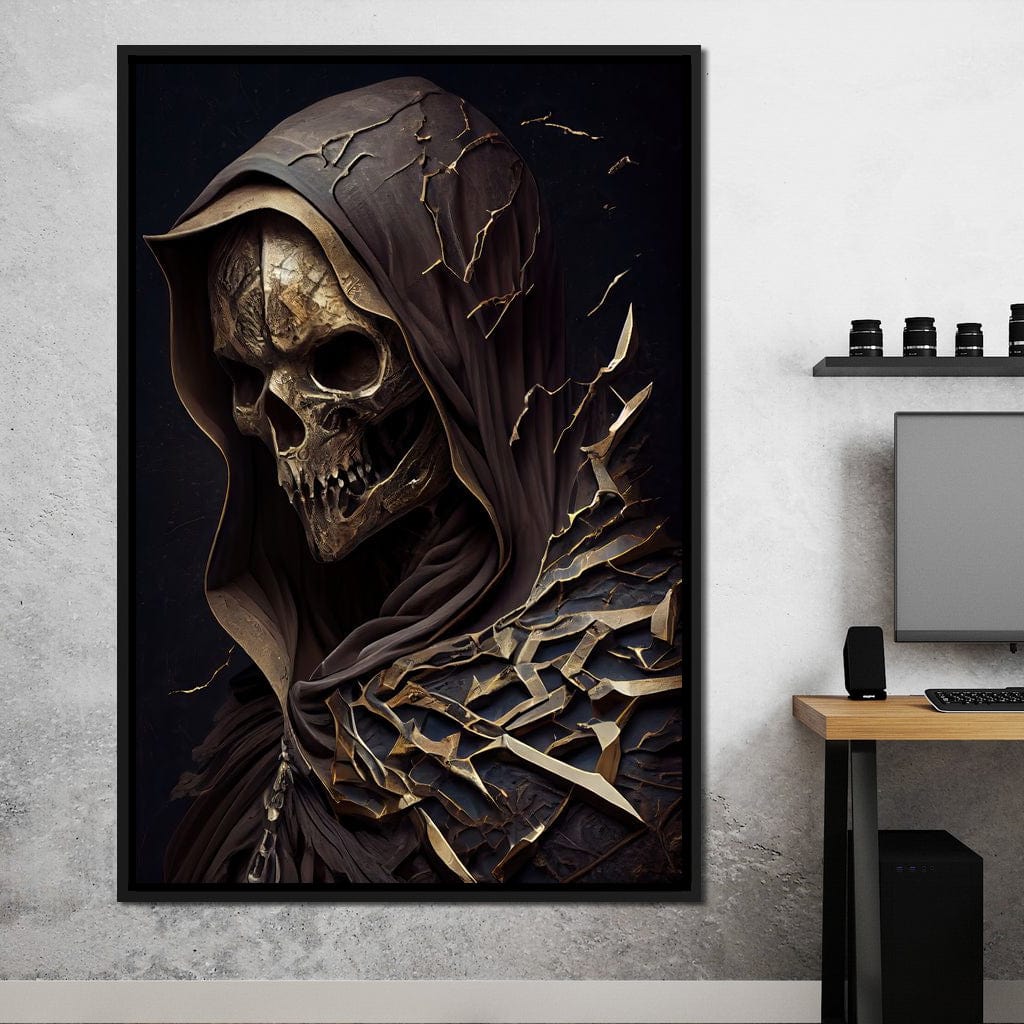 Reaper Skull Paint By Numbers - PBN Canvas