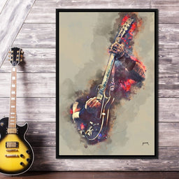 James Hetfield's Electric Guitar - Abraham Szomor - NicheCanvas