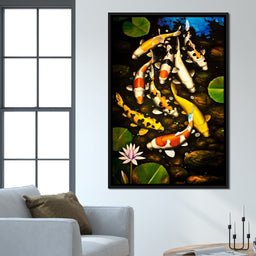 Koi Fishes - NicheCanvas