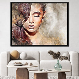 Girl Watercolor 4 - Mateo - NicheCanvas