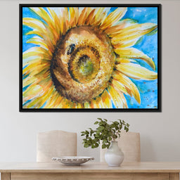 Golden Sunflower - NicheCanvas