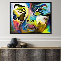 Multicolored Artistic Abstraction - NicheCanvas