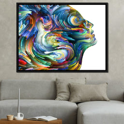 Colored Visage Profile - NicheCanvas