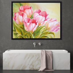 Pink Tulips - NicheCanvas