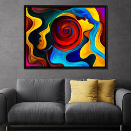 Red Swirl - NicheCanvas