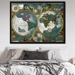 Ancient Historical Map of the World - NicheCanvas