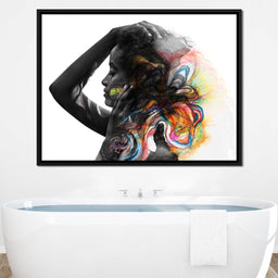 Colorful Hair - NicheCanvas