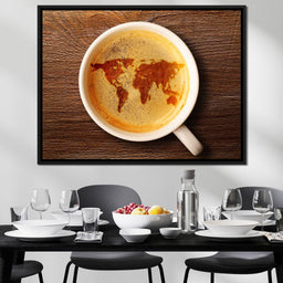 World Map Coffee Cup - NicheCanvas