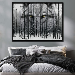 Wolf Winter Woods - Johanjjf - NicheCanvas