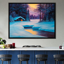 Winter Forest Home - NicheCanvas