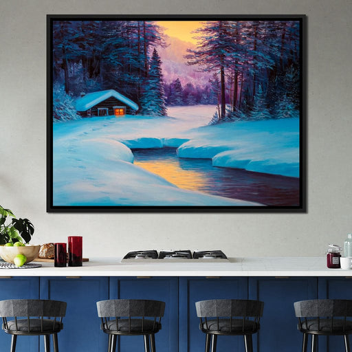Winter Forest Home Canvas Print