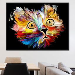 Colorful Cat - NicheCanvas