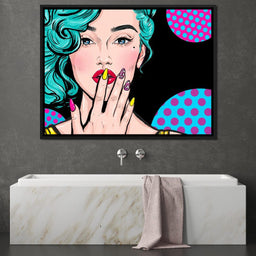 Pop Art Lady - NicheCanvas