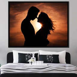 Couple by the Sunset - NicheCanvas