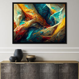 Abstract Colorful Waves - NicheCanvas