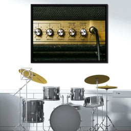 Vintage Electric Guitar Amplifier - NicheCanvas