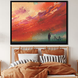 Admiring The Red Clouds - NicheCanvas