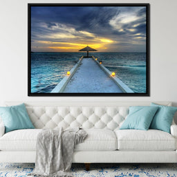 Maldivian Sunset - NicheCanvas