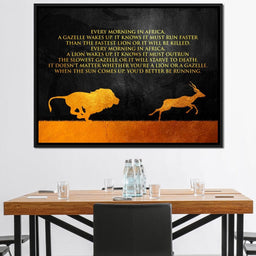 Lion & Gazelle - ABConcepts - NicheCanvas