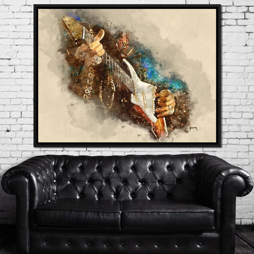 Jimmy Hendrix's Electric Guitar - Abraham Szomor Canvas Print