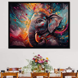 Ganesh Color Splash - NicheCanvas