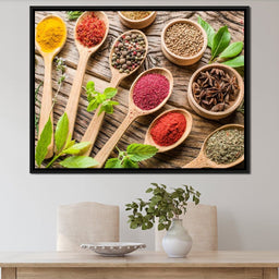 Assortment of Spices - NicheCanvas