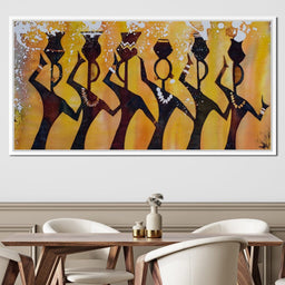 African Women with Jars - NicheCanvas