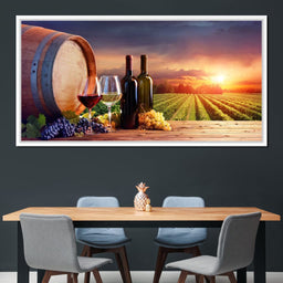 Wine Valley Sunset - NicheCanvas
