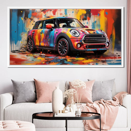 Mini Coop - RiderArt Canvas Print