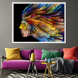 Psychedelic Face Alternate - NicheCanvas