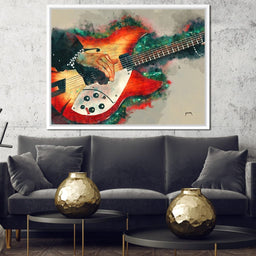 Tom Petty's Electric Guitar - Abraham Szomor - NicheCanvas