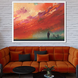 Admiring The Red Clouds - NicheCanvas