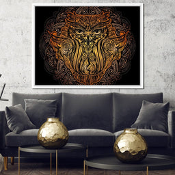 Golden Owl - NicheCanvas