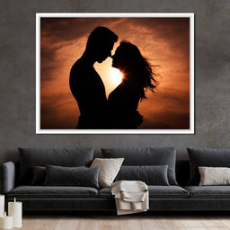 Couple by the Sunset - NicheCanvas