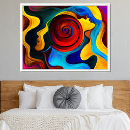 Red Swirl - NicheCanvas